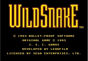 WildSnake (Prototype) Title Screen